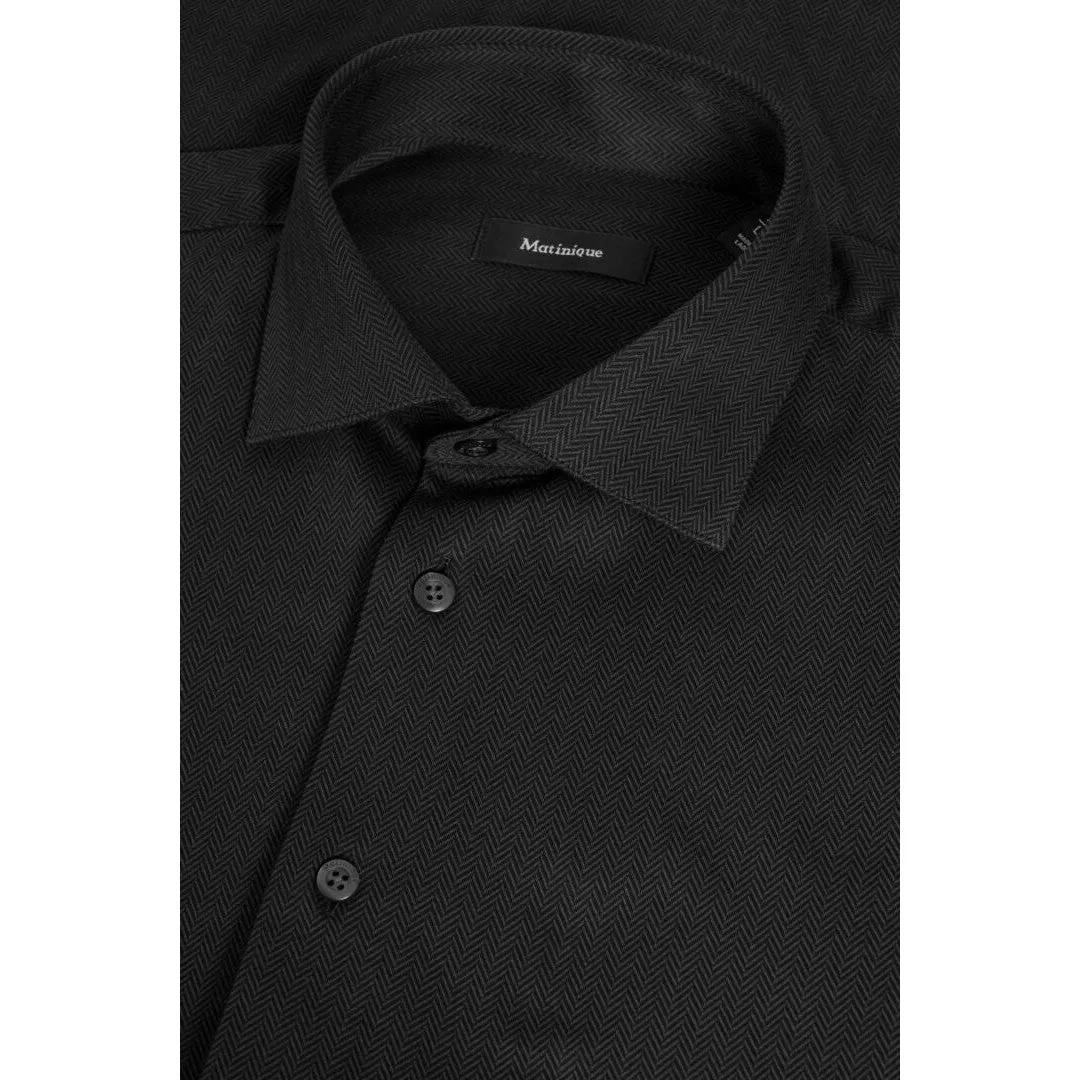 MARC STRETCH TONAL HERRINGBONE SHIRT