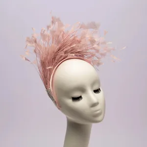 Mauve Feather 1920's Fascinator