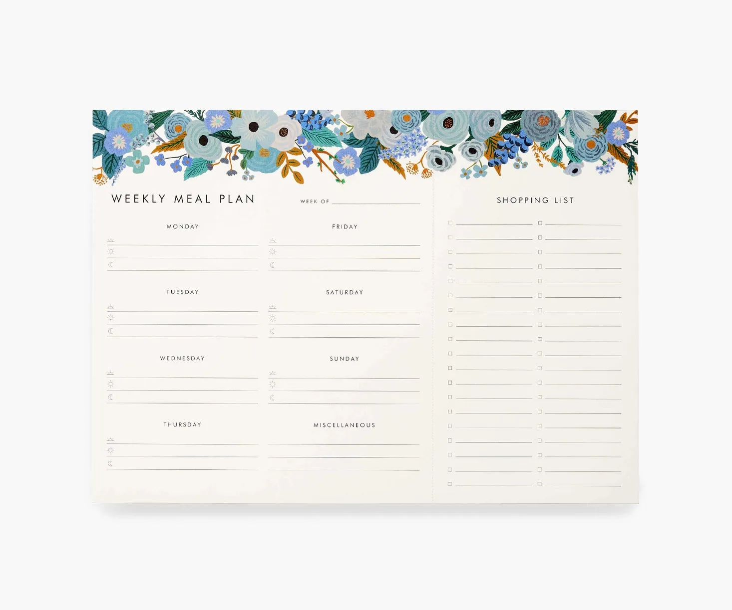 Meal Planner Notepad