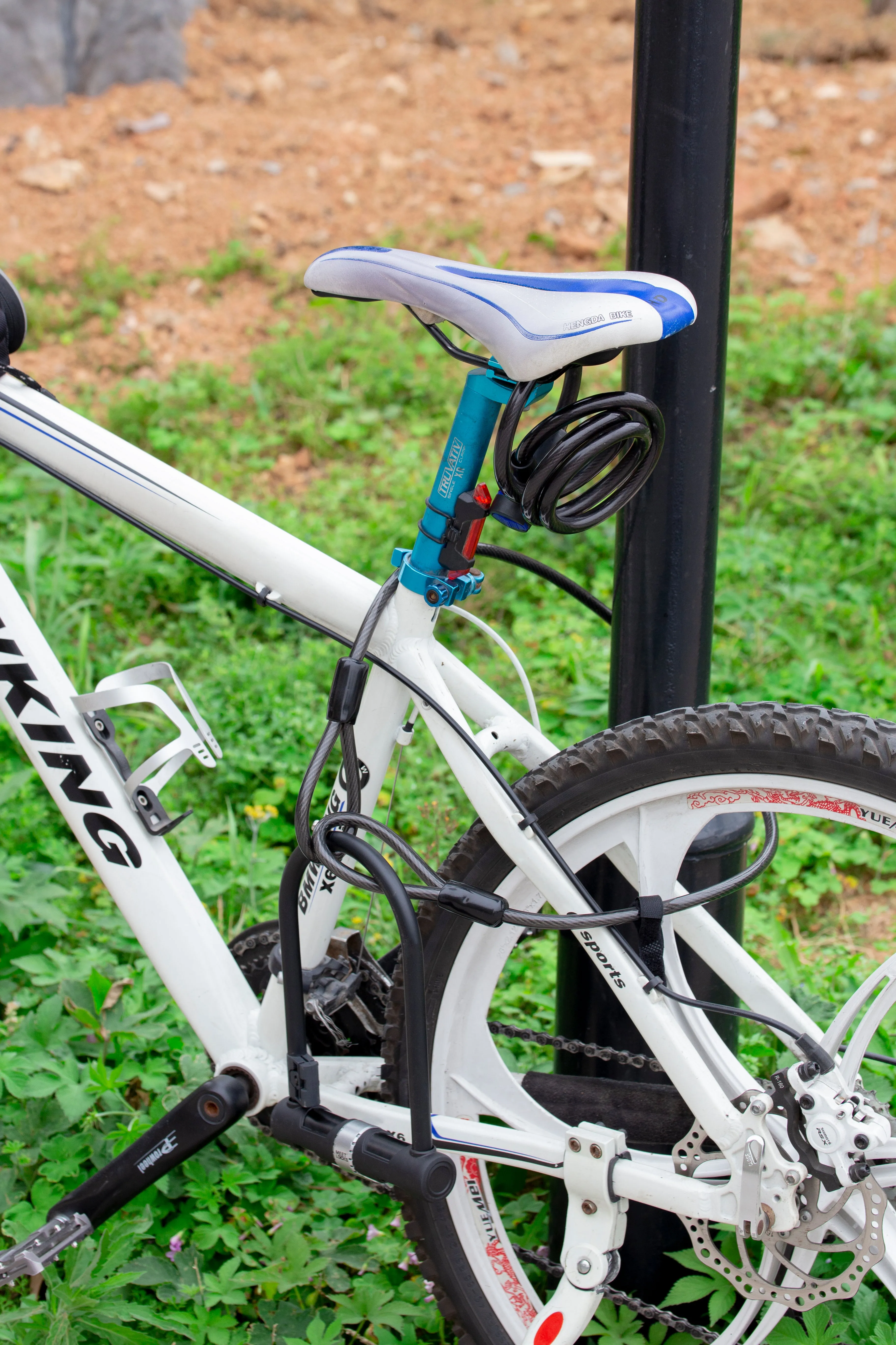 MEETLOCKS Bike U Lock  12mm with 1.2m Cable, Bracket ,3 Keys