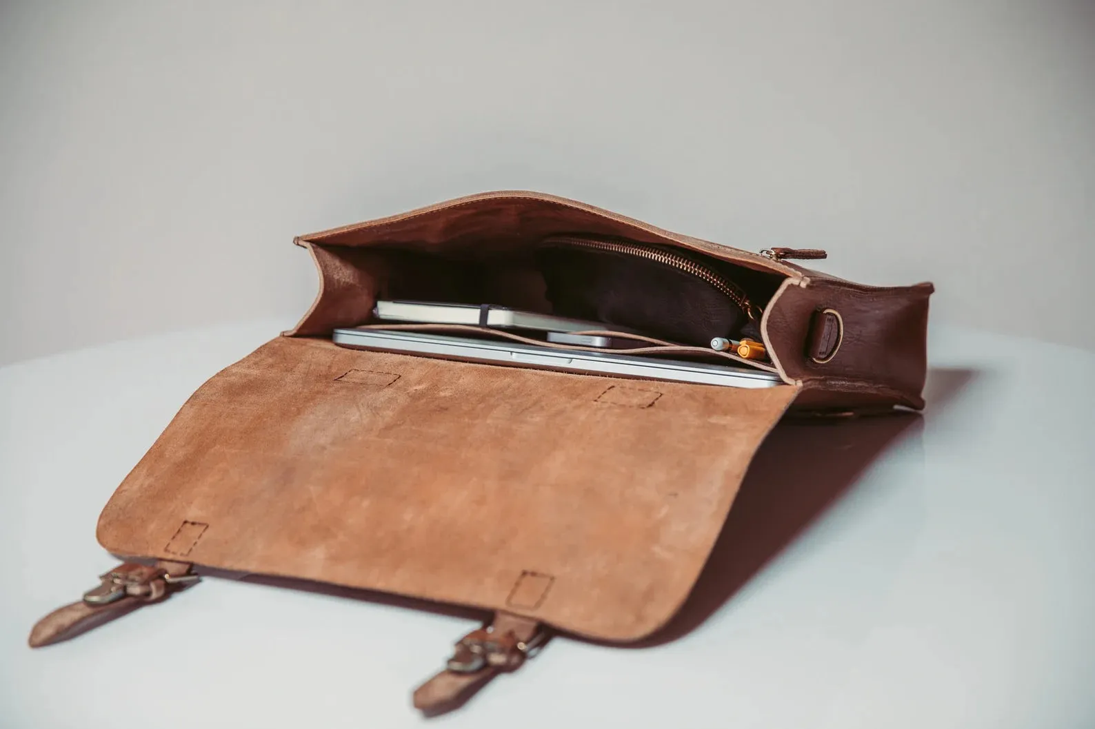 Messenger Bag, Leather Briefcase