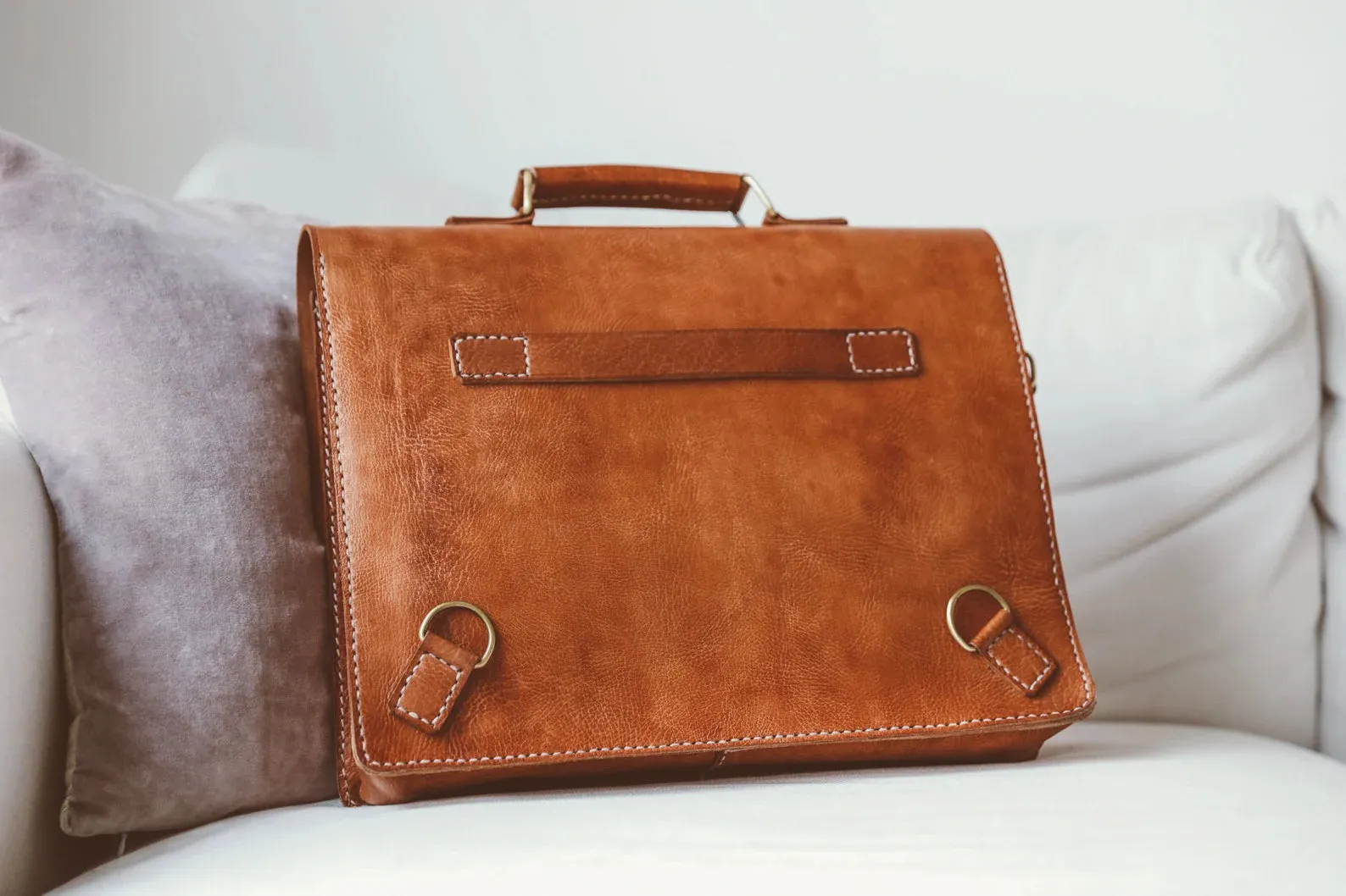 Messenger Bag, Leather Briefcase