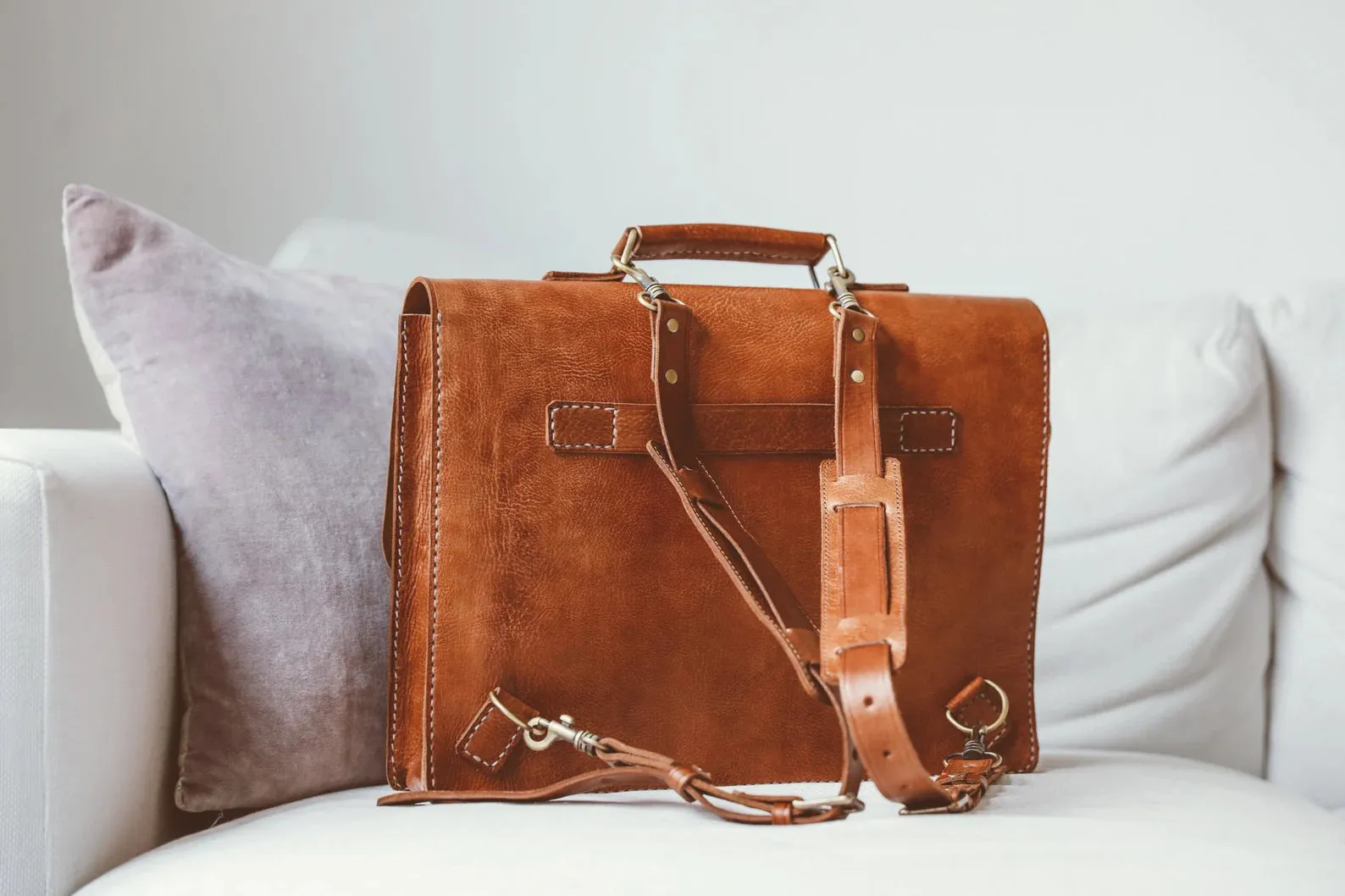 Messenger Bag, Leather Briefcase