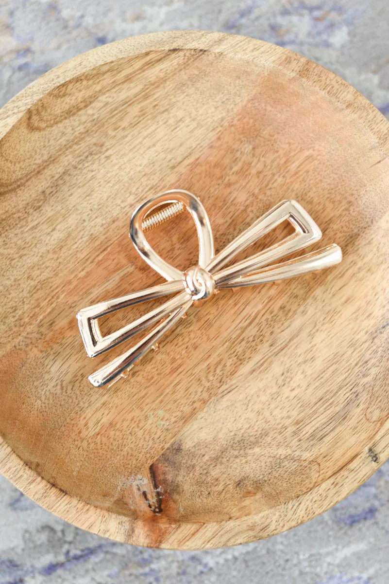 Metal Bow Hair Clip