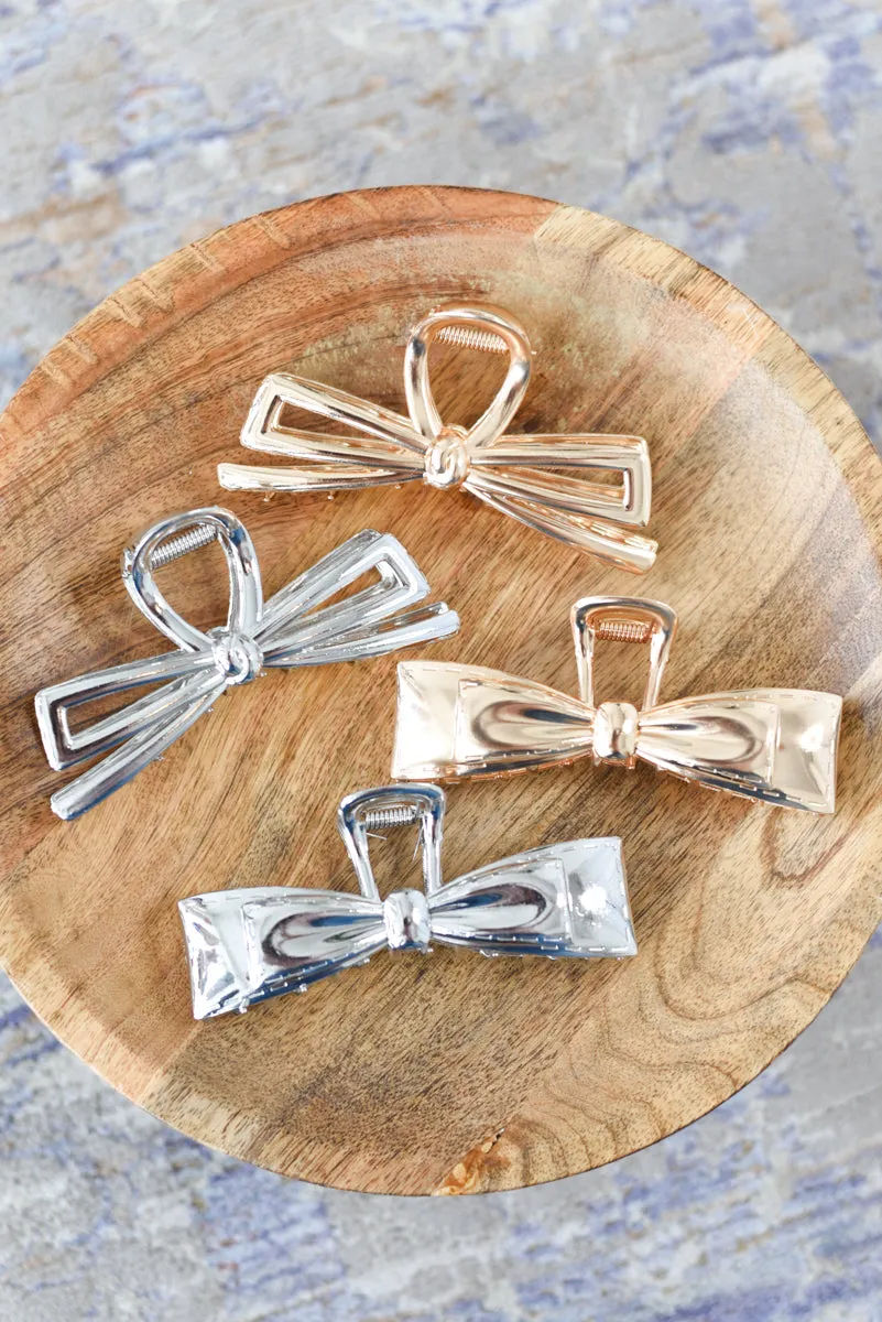 Metal Bow Hair Clip