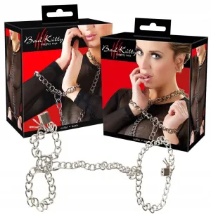 Metal Chain Collar & Leash