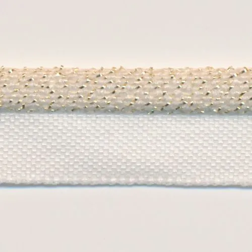 Metallic Stretch Piping (Gold) #00 Ecru