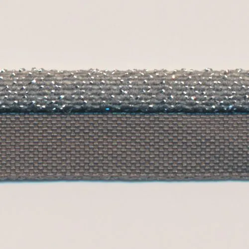 Metallic Stretch Piping (Silver) #159 Medium Gray
