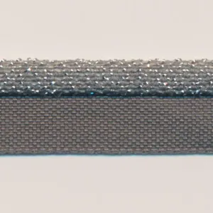 Metallic Stretch Piping (Silver) #159 Medium Gray