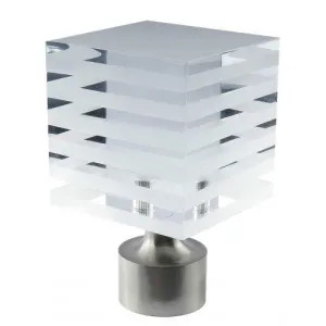 Metro Striped Block Finial for 1-1/8" Rod