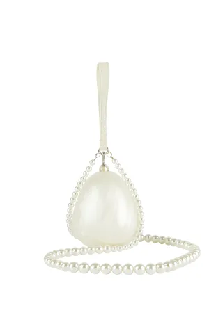 Micro Egg Bag with Pearl Crossbody