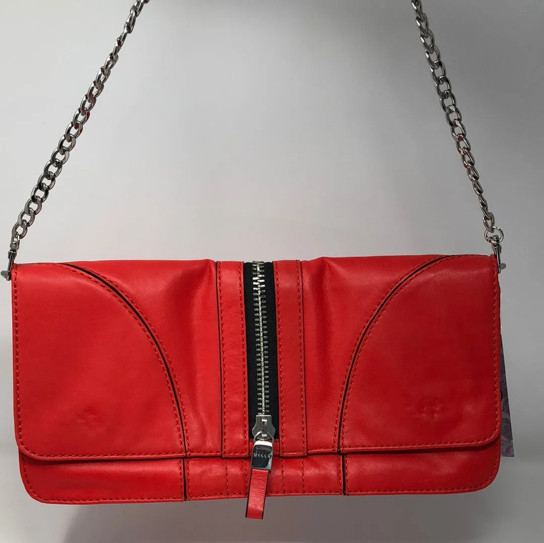 Milly Red leather Singleflap Zipper
