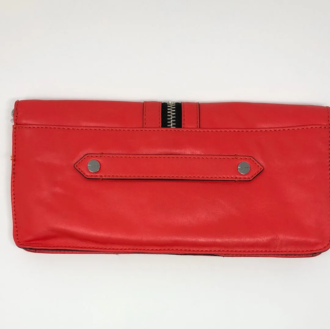 Milly Red leather Singleflap Zipper