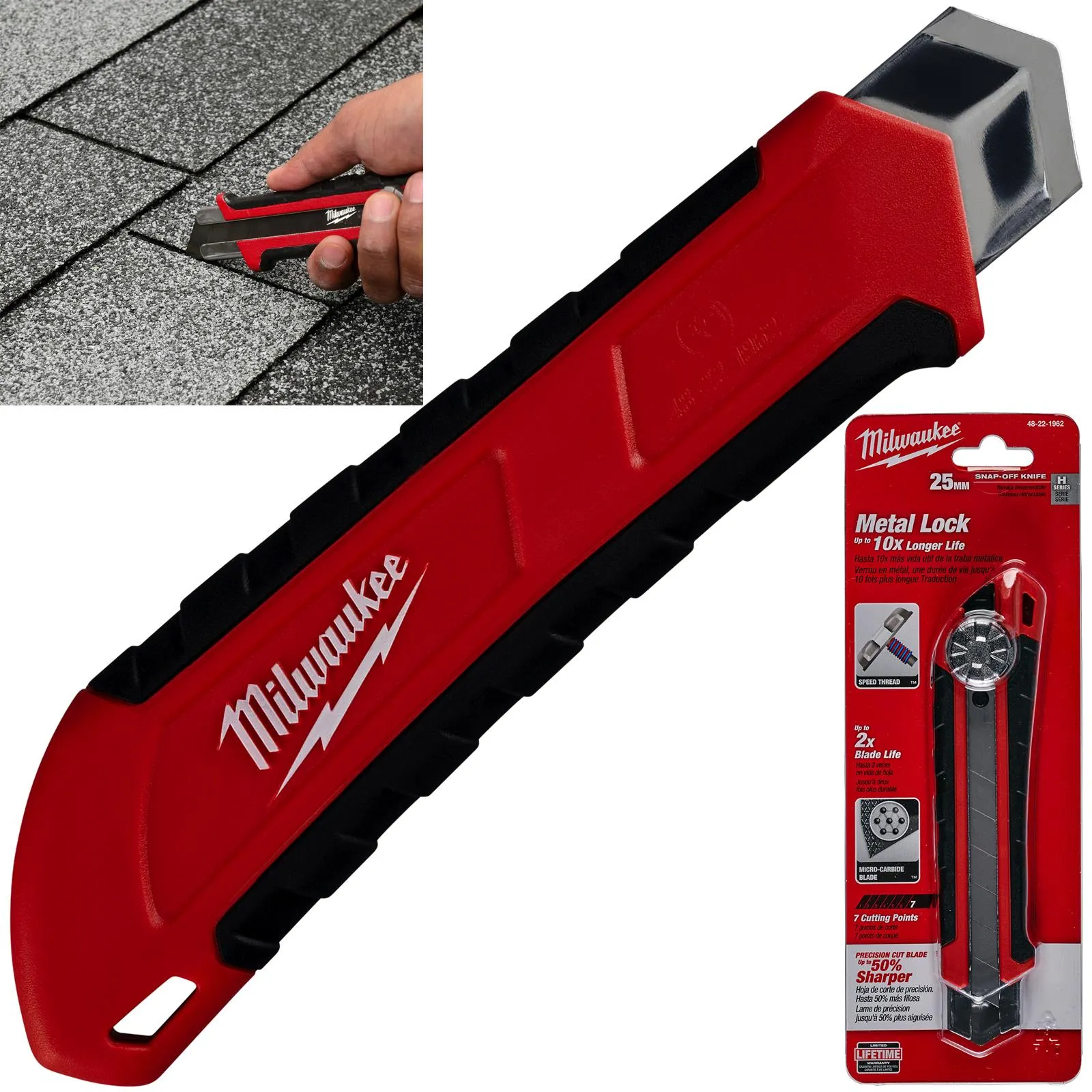 Milwaukee Snap Off Knife 25mm Cutting Blade