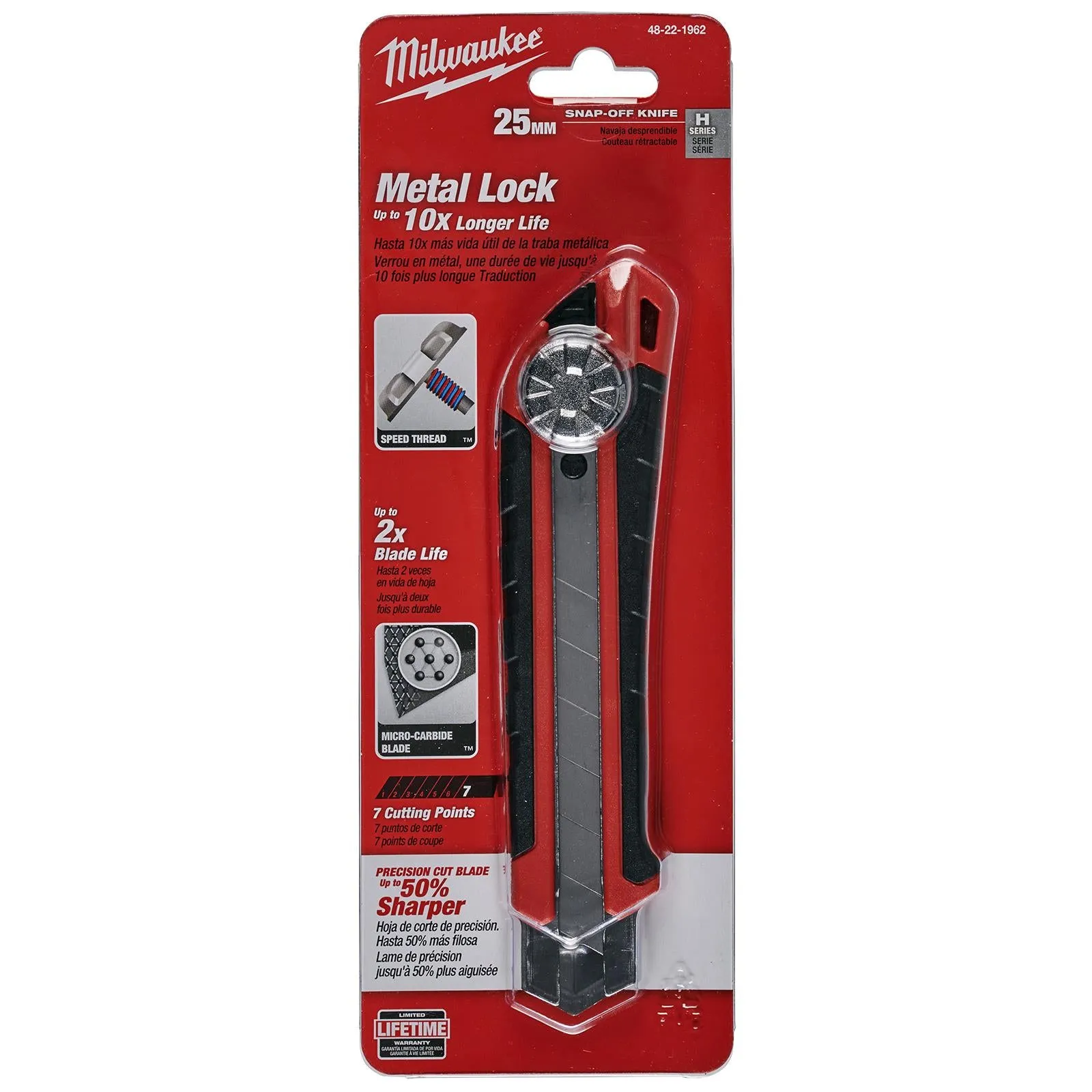 Milwaukee Snap Off Knife 25mm Cutting Blade