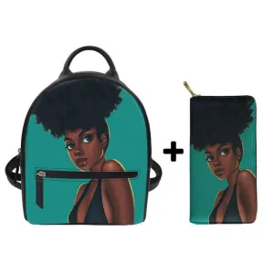 Mini Backpack & Matching Wallet
