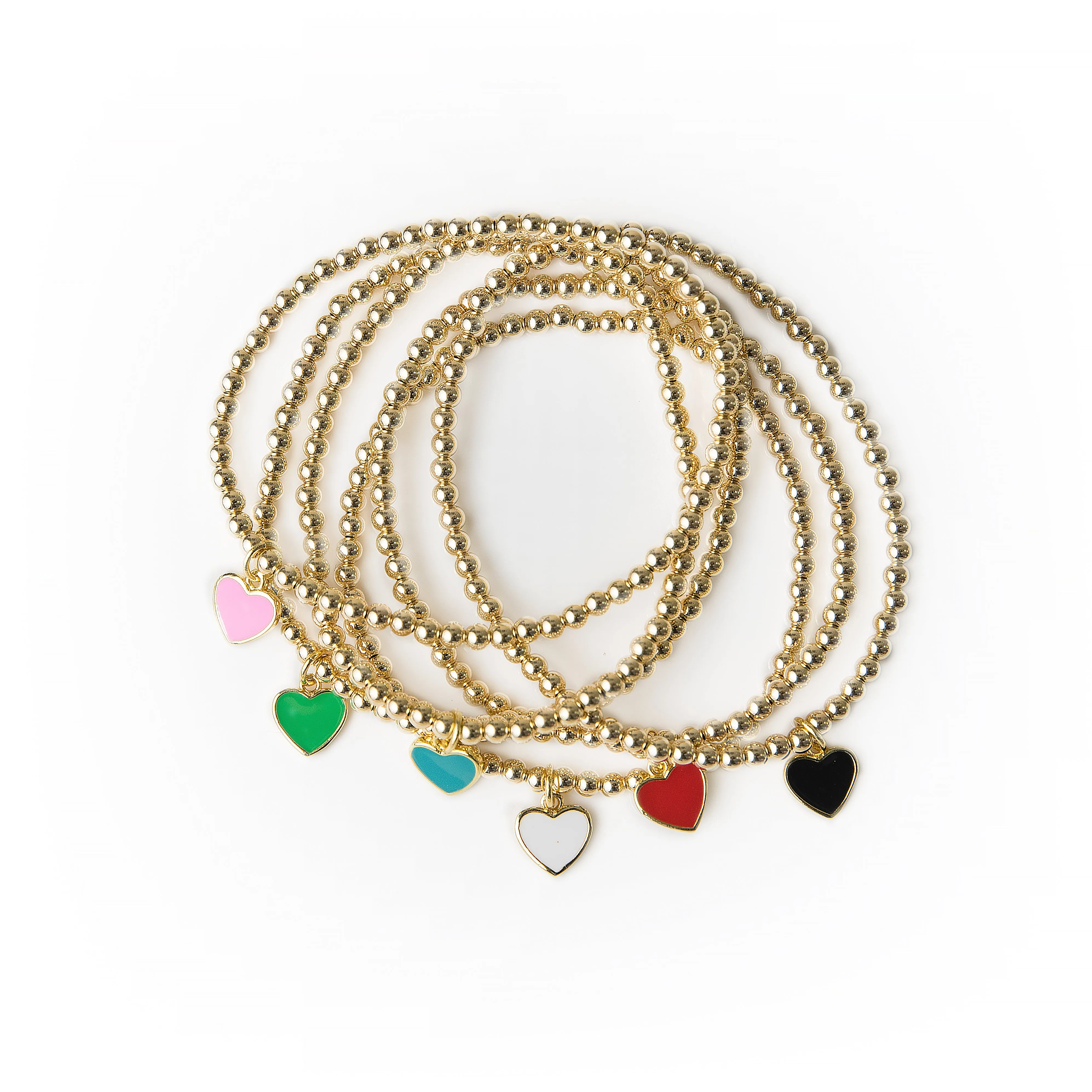 Mini Enamel Heart Bracelet
