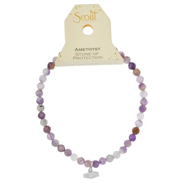 Mini Faceted Stone Stacking Bracelet - Multiple Options