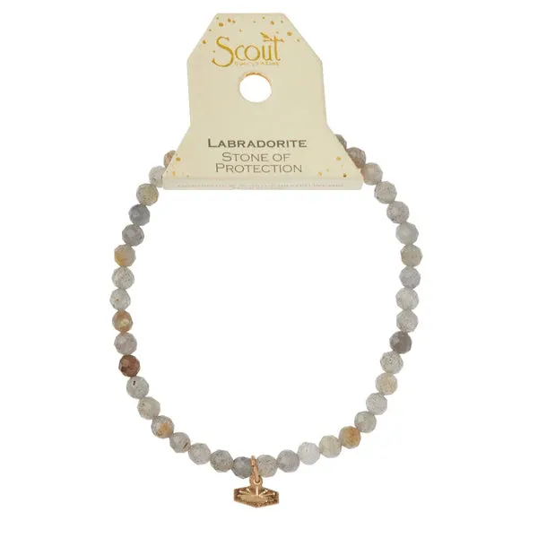 Mini Faceted Stone Stacking Bracelet - Multiple Options
