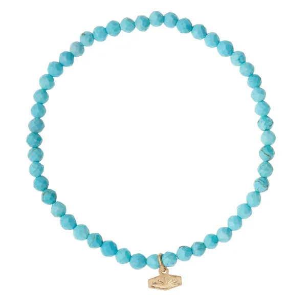 Mini Faceted Stone Stacking Bracelet - Multiple Options