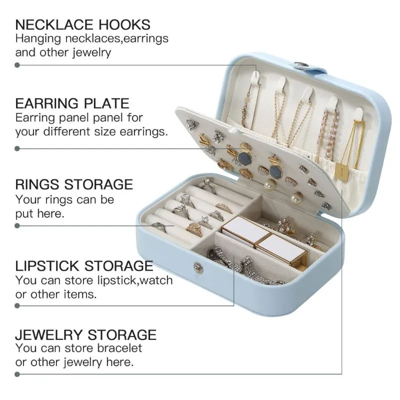 Mini Travel Jewelry Organizer Case