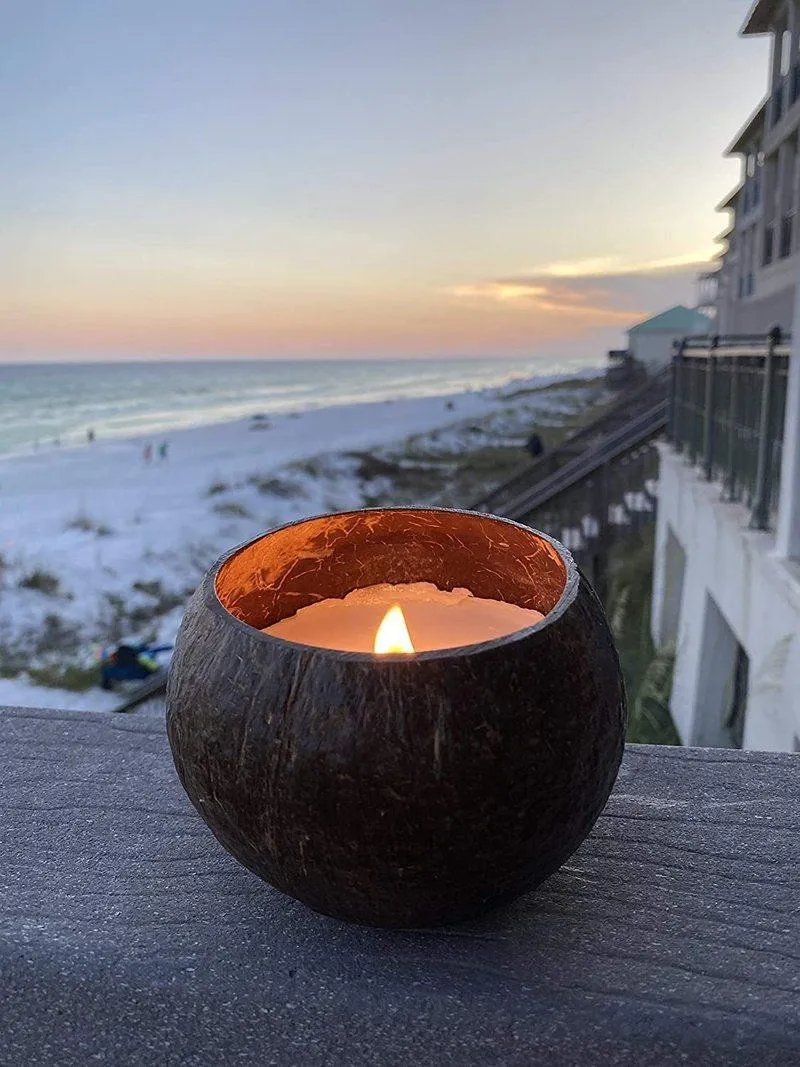 Minimalist Vegan Wallet Festive Gift Box - Dodo Wallet & Soy Wax Coconut Shell Candle