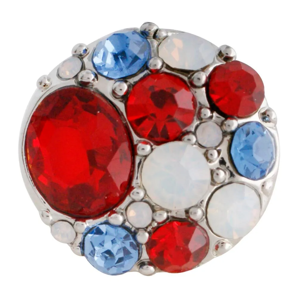 Mixed Rhinestone Pebble Jewelry Snap