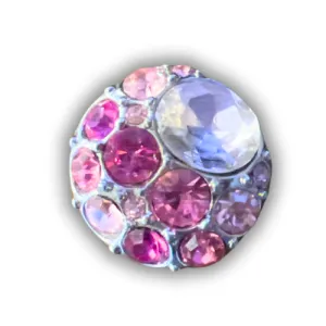 Mixed Rhinestone Pebble Jewelry Snap