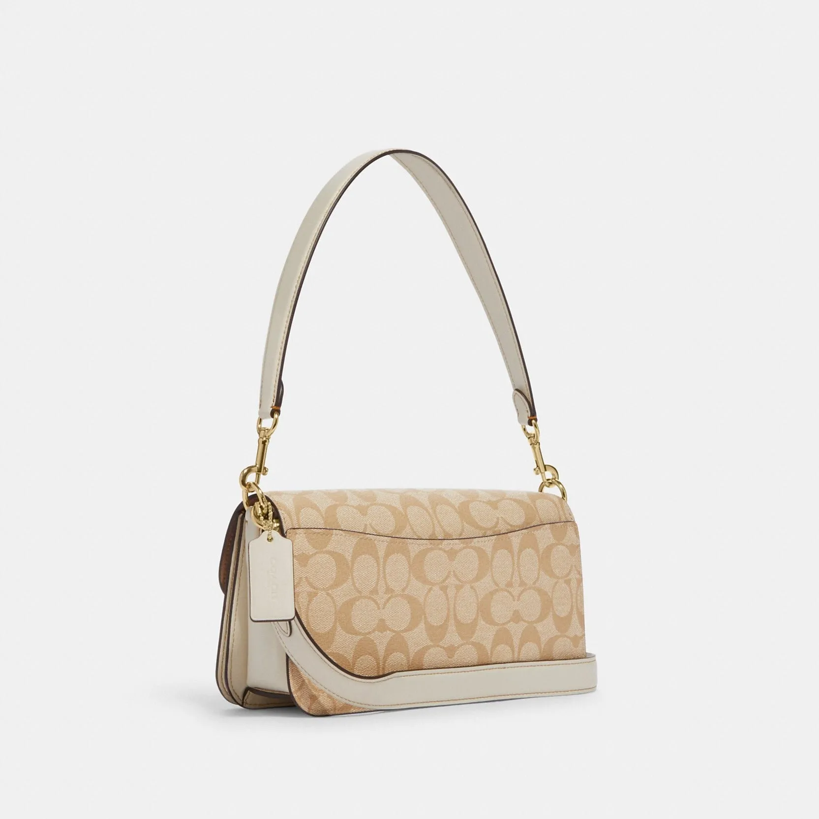 Morgan Shoulder Bag In Signature Canvas With Floral Applique