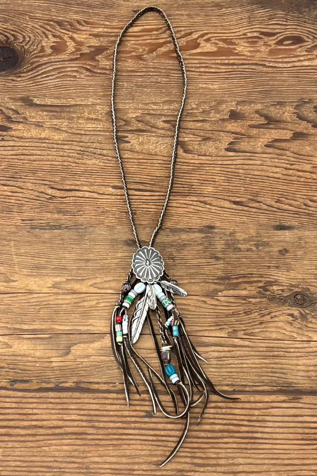 Mt. Hill "Brown Fringe" Necklace
