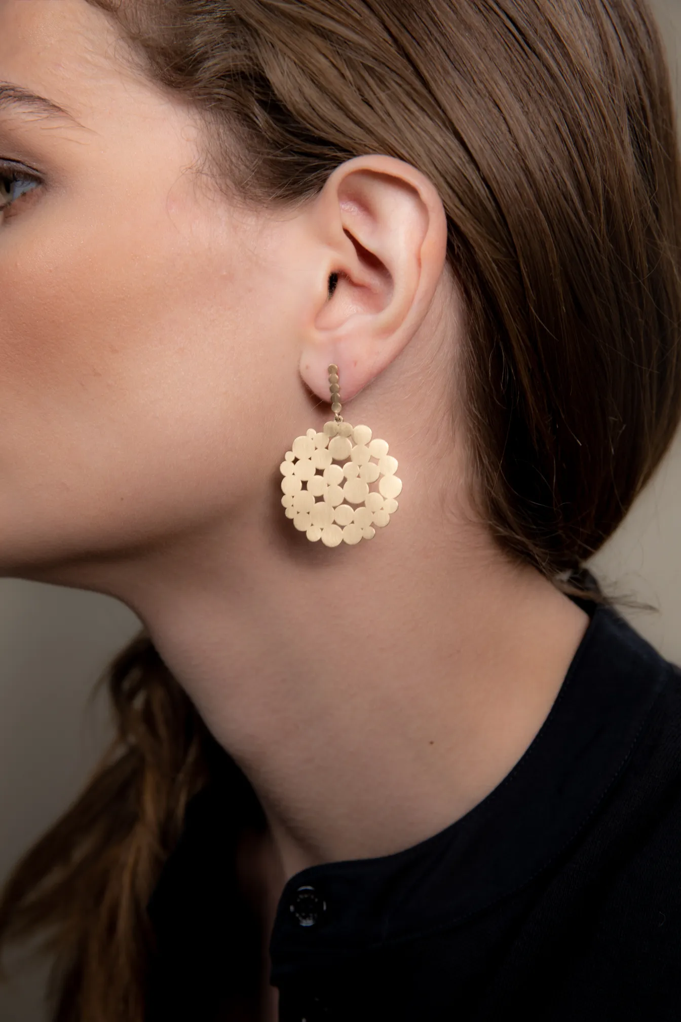 MULTI-CIRCLE POST EARRINGS