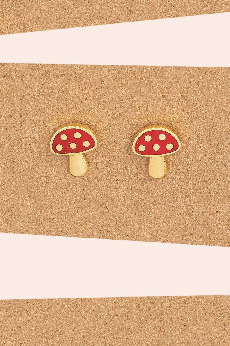 Mushroom Earrings