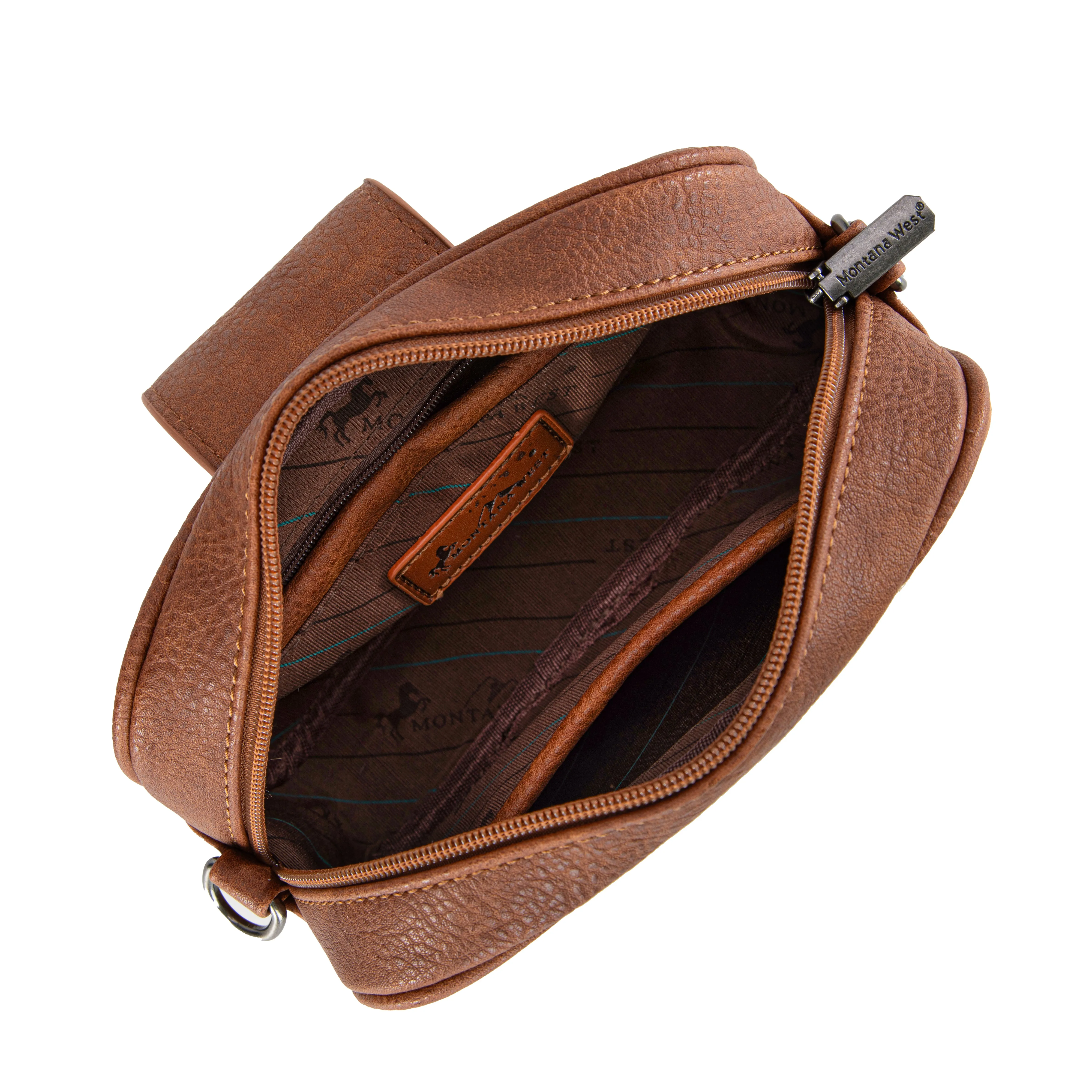 MW1322-8365 Montana West Tooled Collection Crossbody