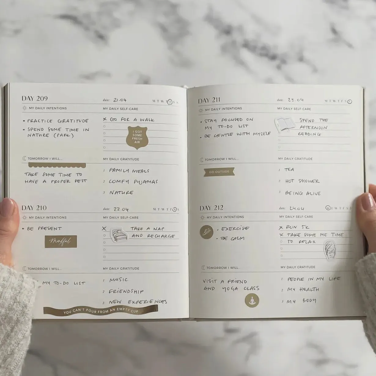 My Daily Self Care Journal - Pebble
