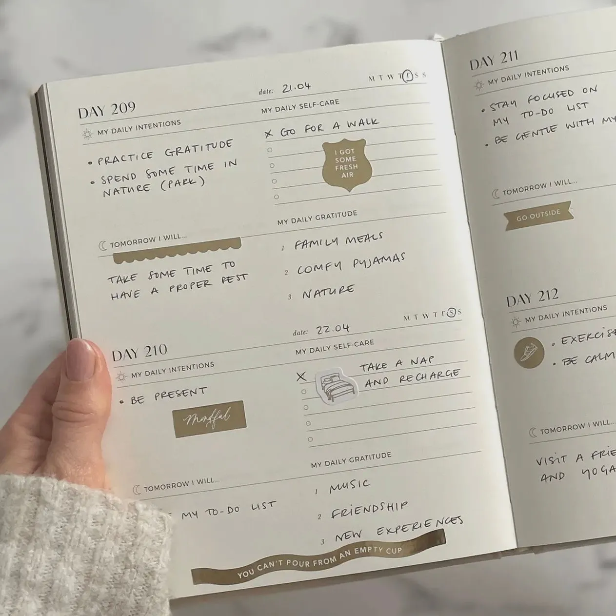 My Daily Self Care Journal - Pebble