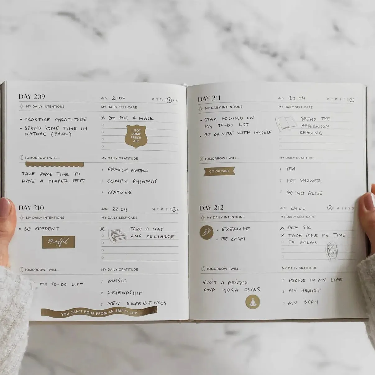 My Daily Self Care Journal - Pebble