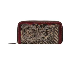 Myra Bag Crimson Weave Wallet