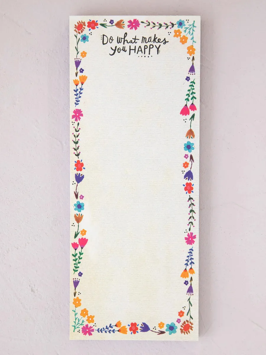Natural Life List Note Pad