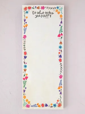 Natural Life List Note Pad