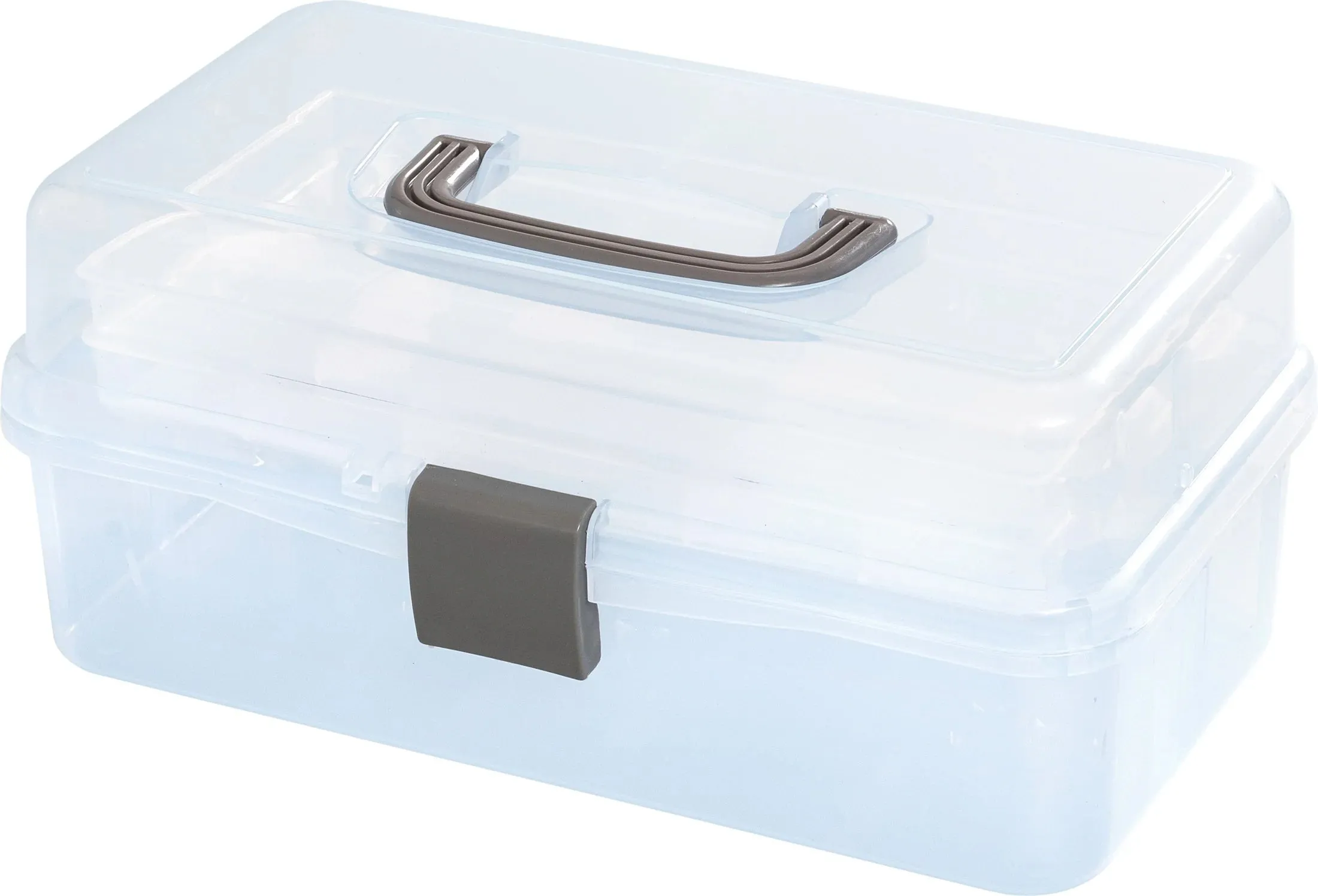 New American Crafts We R Craft Tool Box Translucent Plastic Storage-11.8"X6.7"X5.5" Case