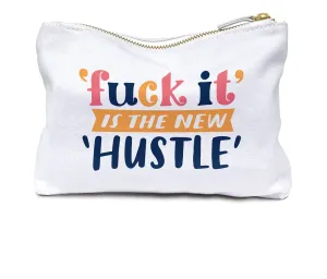 New Hustle Canvas Zipper Pouch