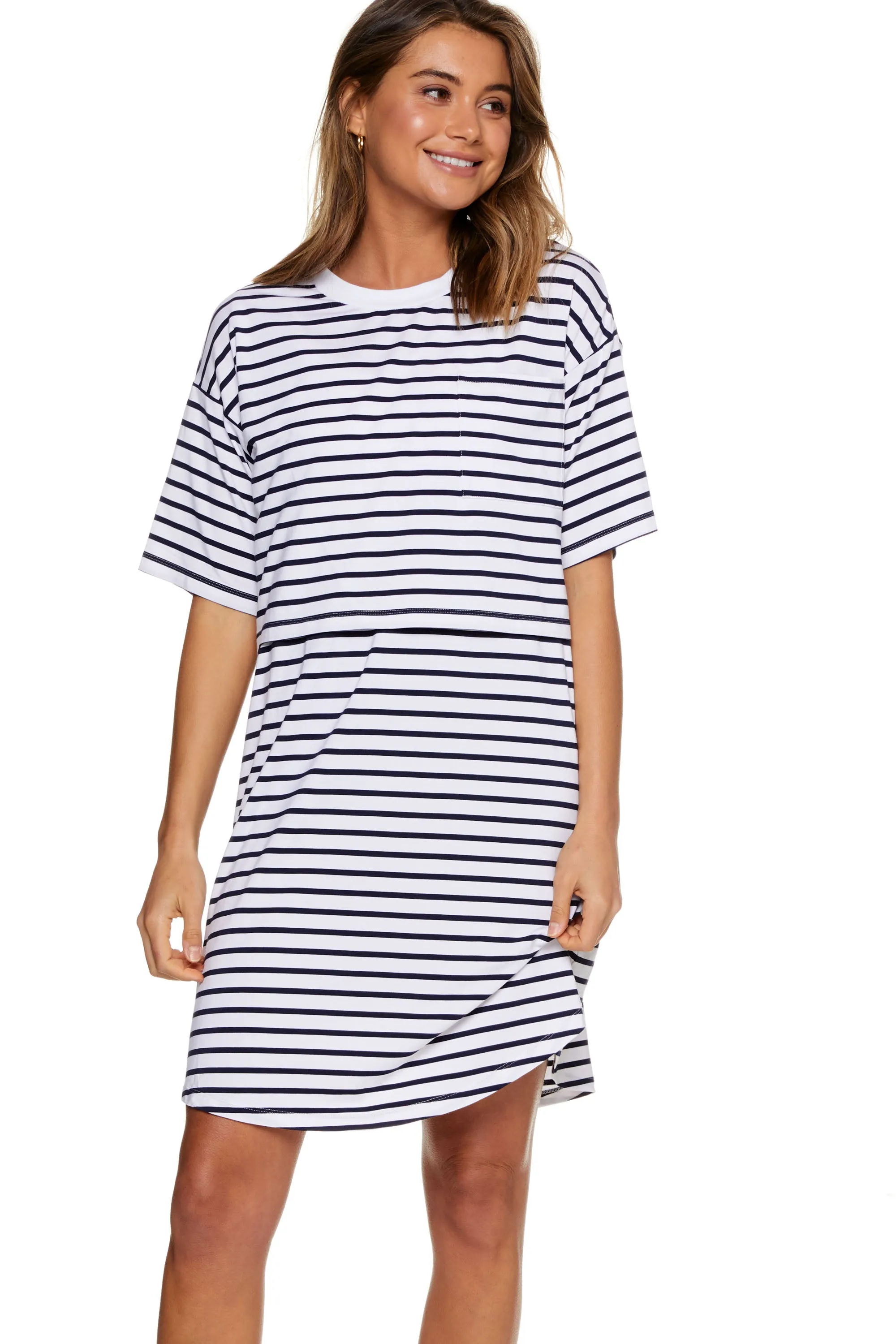Night Life Nursing Tee Dress