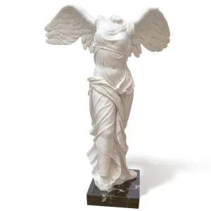 Nike Di Samotracia - Statua in marmo 70 cm
