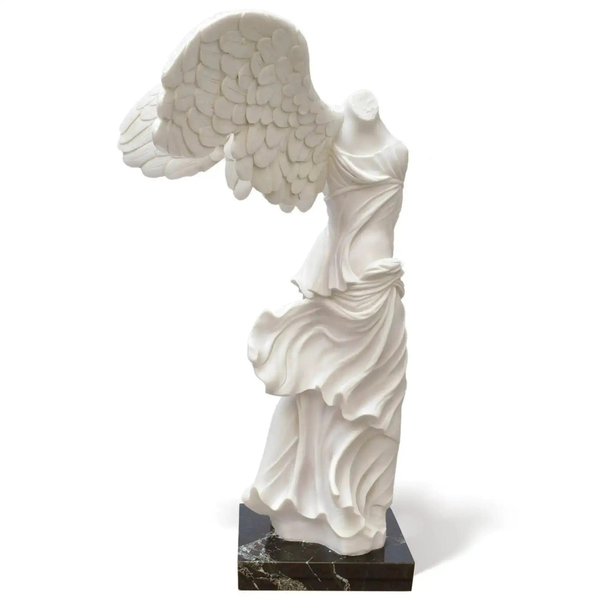 Nike Di Samotracia - Statua in marmo 70 cm