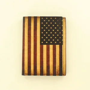 Nocona Vintage USA Flag Trifold Wallet