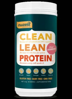 NUZEST Clean Lean Protein 1KG WILD STRAWBERRY