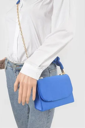 Nylon Wrinkle Handle Crossbody Bag