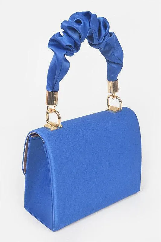 Nylon Wrinkle Handle Crossbody Bag