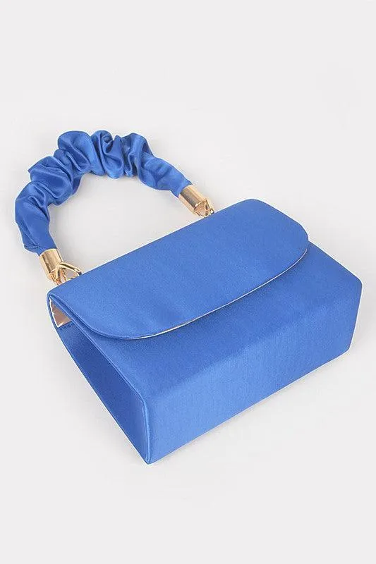 Nylon Wrinkle Handle Crossbody Bag