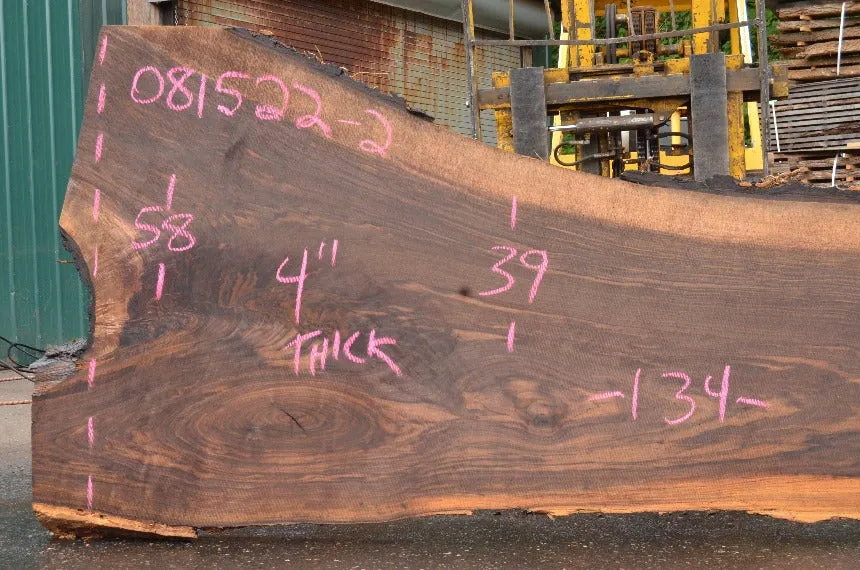 Oregon Black Walnut Slab 081522-02